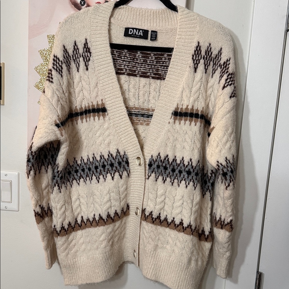 DNA “Do Not Ask” Grandpa Cardigan, size medium. - Picture 2 of 15